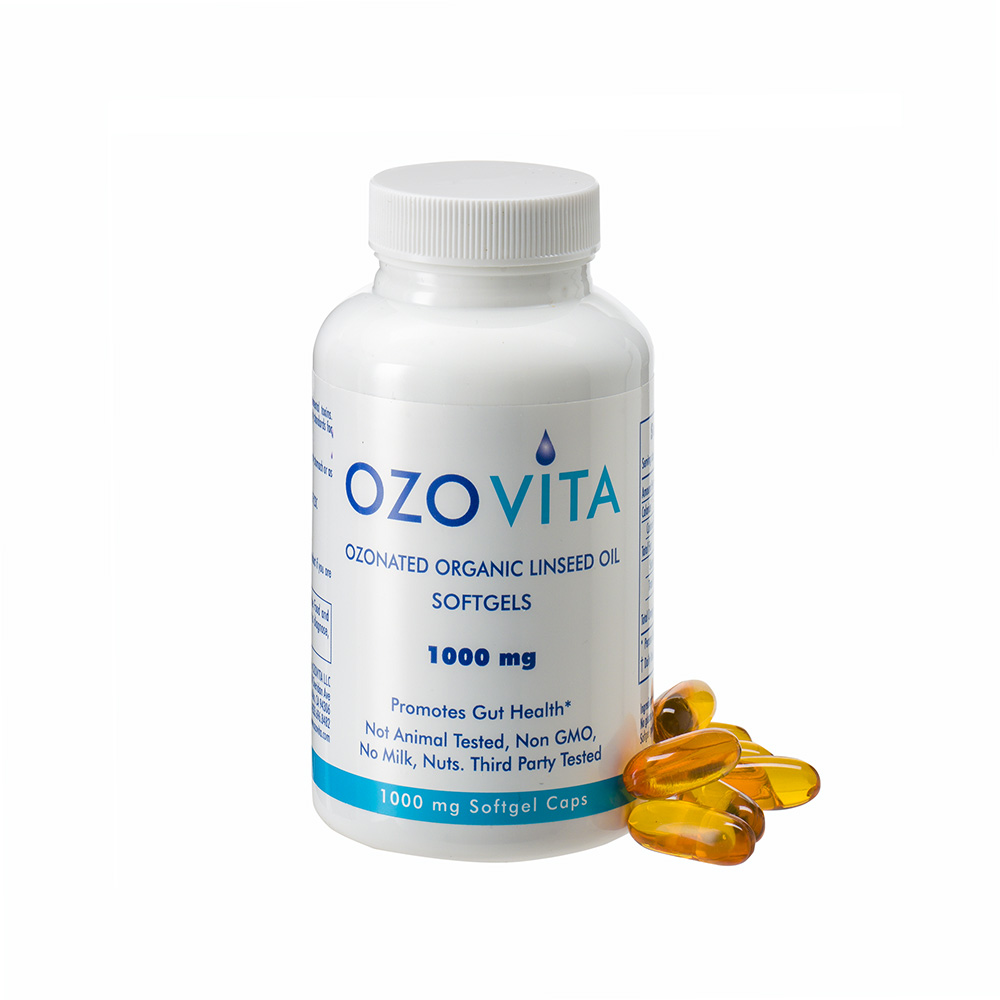 Ozonated Organic Linseed Oil Softgels